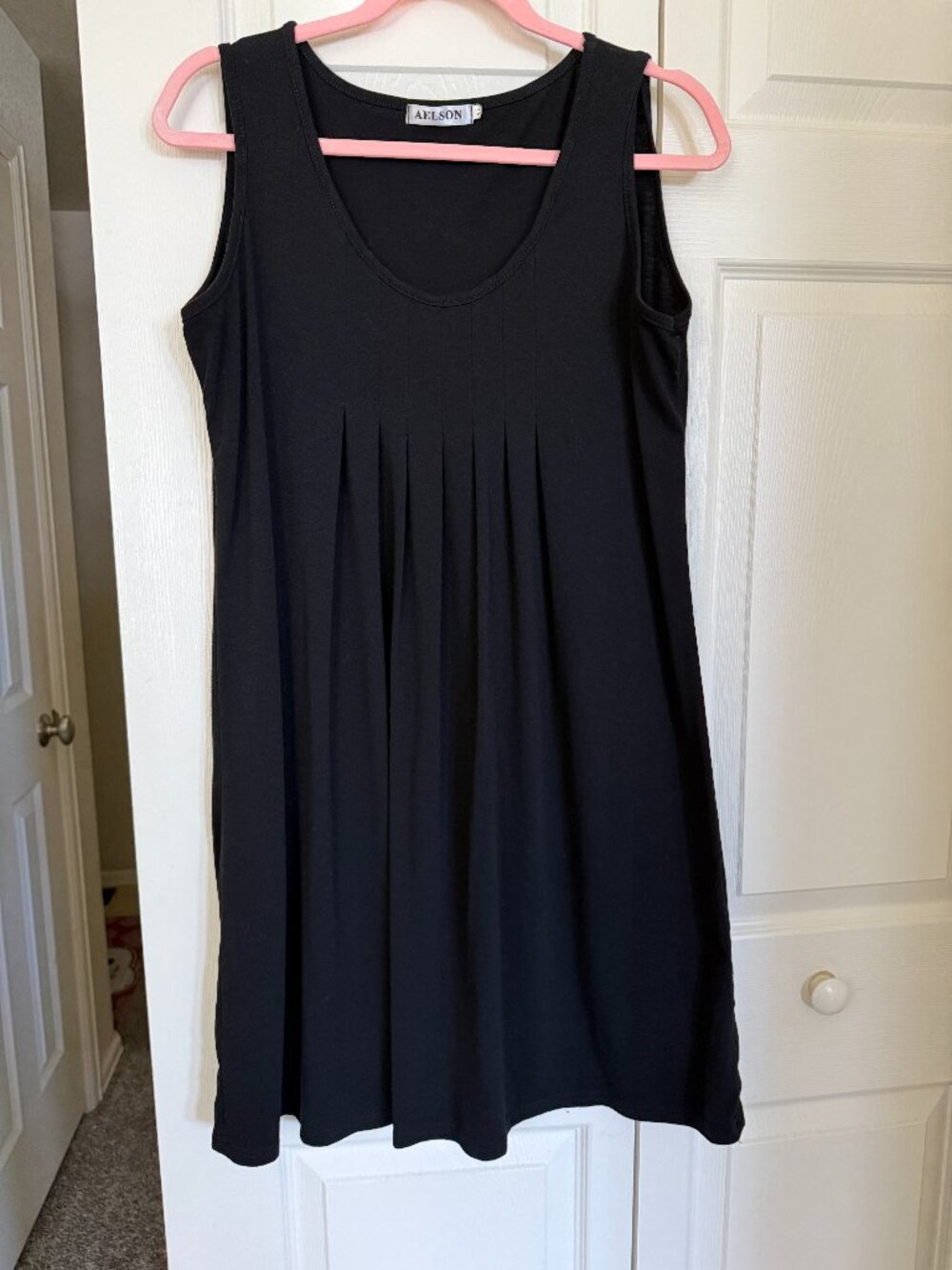 Pleated tank dress
